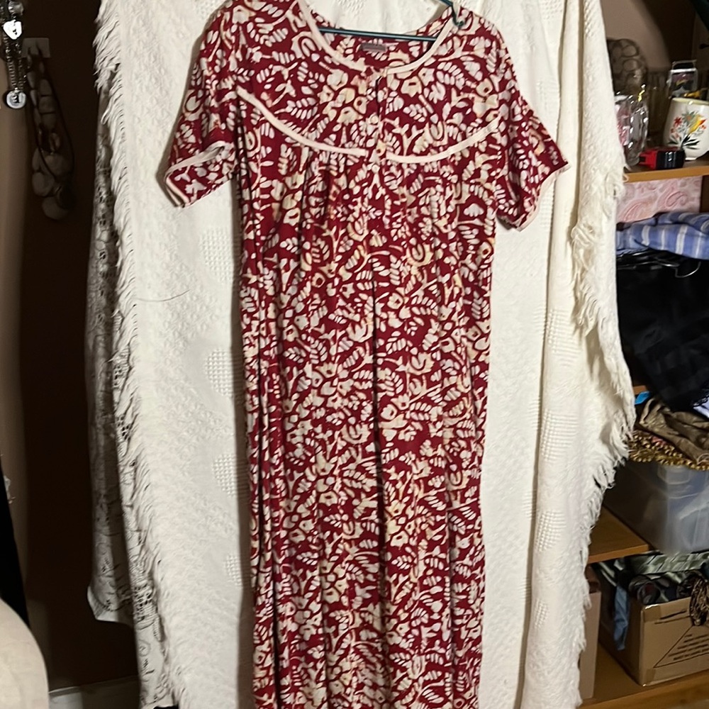 😄Vintage House dress Payal Maxi Ptp 24